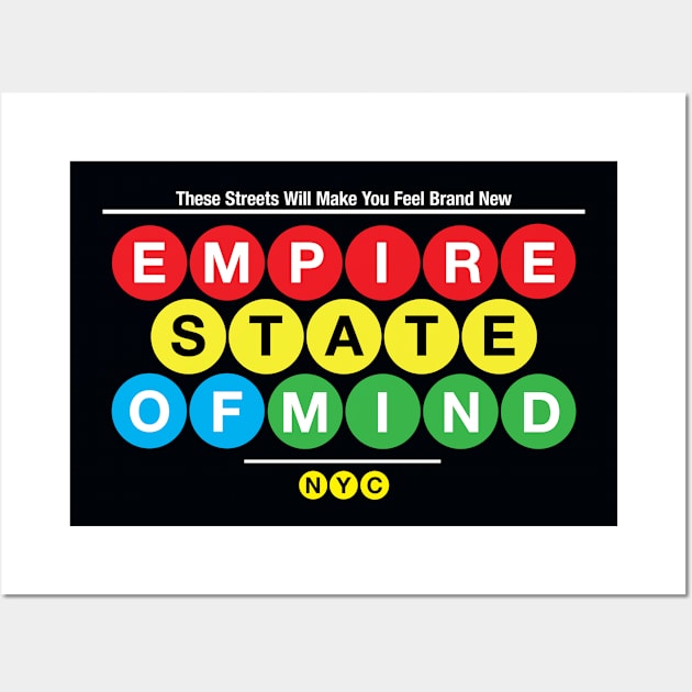 Empire State of Mind Wall Art by nycsubwaystyles